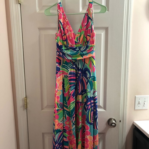 💗SOLD💗 Lilly Pulitzer Sloane Midi Dress XS - Picture 1 of 5